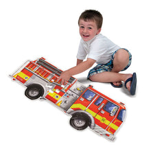 Load image into Gallery viewer, Giant Fire Truck Floor Puzzle