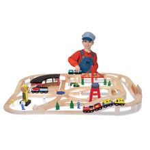 Load image into Gallery viewer, Wooden Railway Set