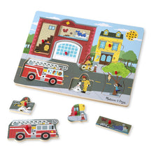 Load image into Gallery viewer, Around Fire Station Sound Puzzle - 8 pieces