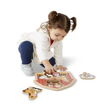 Load image into Gallery viewer, Barnyard Animals Jumbo Knob Puzzle - 3 Pieces