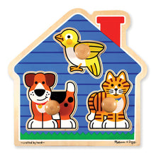 Load image into Gallery viewer, House Pets Jumbo Knob Puzzle - 3 Pieces