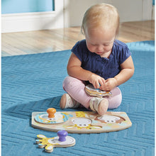 Load image into Gallery viewer, First Play Wooden Jumbo Knob Safari Animal Puzzle