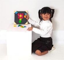 Load image into Gallery viewer, (Sold Out) Hape Magnetic Mosaic Kid's Arts and Crafts Kit in Bamboo