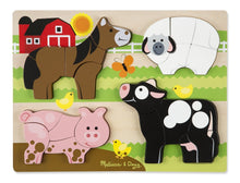 Load image into Gallery viewer, Chunky Wooden Jigsaw Puzzle - Farm Animals