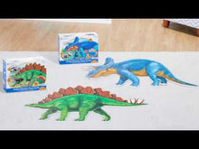 Load and play video in Gallery viewer, Jumbo Dinosaur Floor Puzzle - Stegosaurus