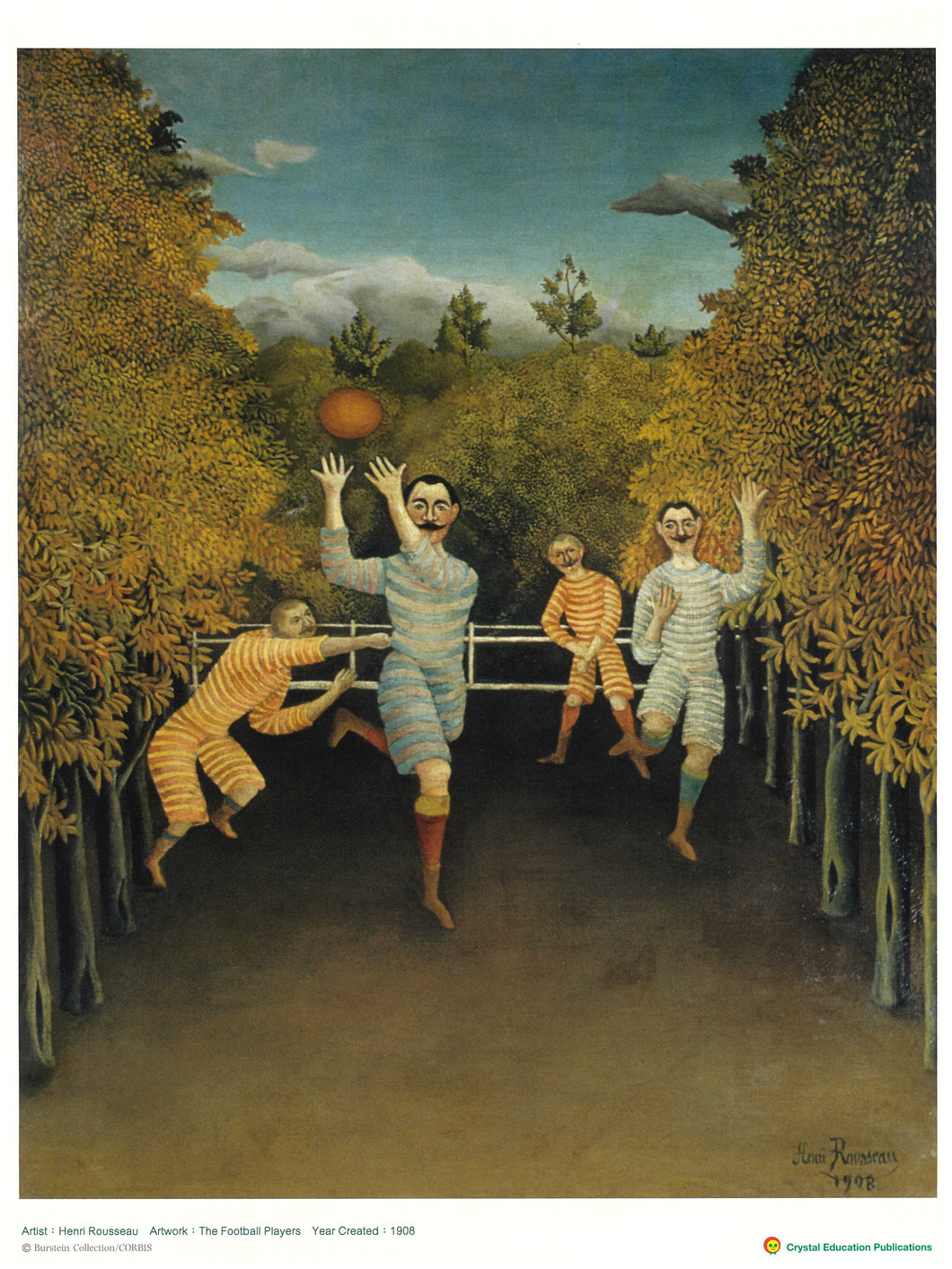 The Football Players (Henri Rousseau, 1908) 玩足球的人