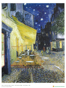 Café Terrace at Night (Vincent Van Gogh, 1888)  咖啡座