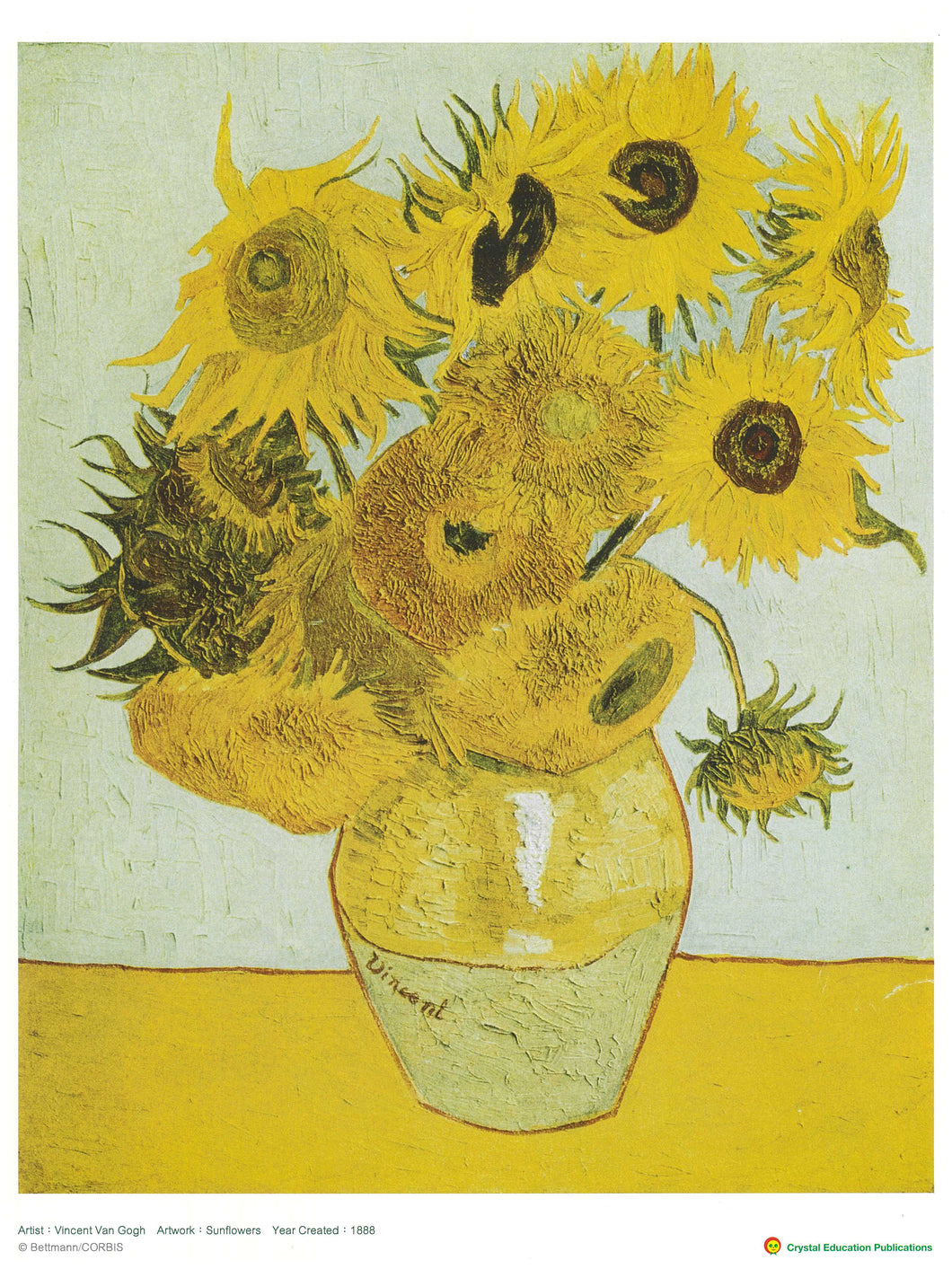 Sunflowers (Vincent Van Gogh, 1888) 向日葵