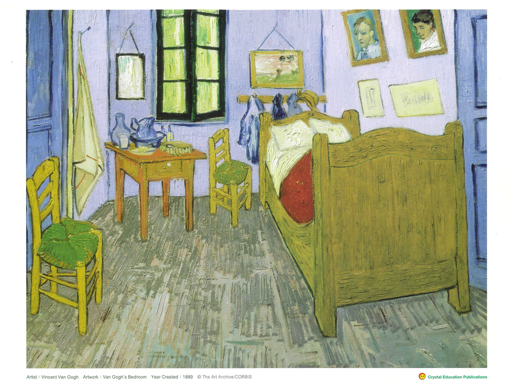 Van Gogh's Bedroom (Vincent Van Gogh, 1887)  梵谷的卧室