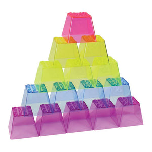 Crystal Color Stacking Blocks (50 pcs)