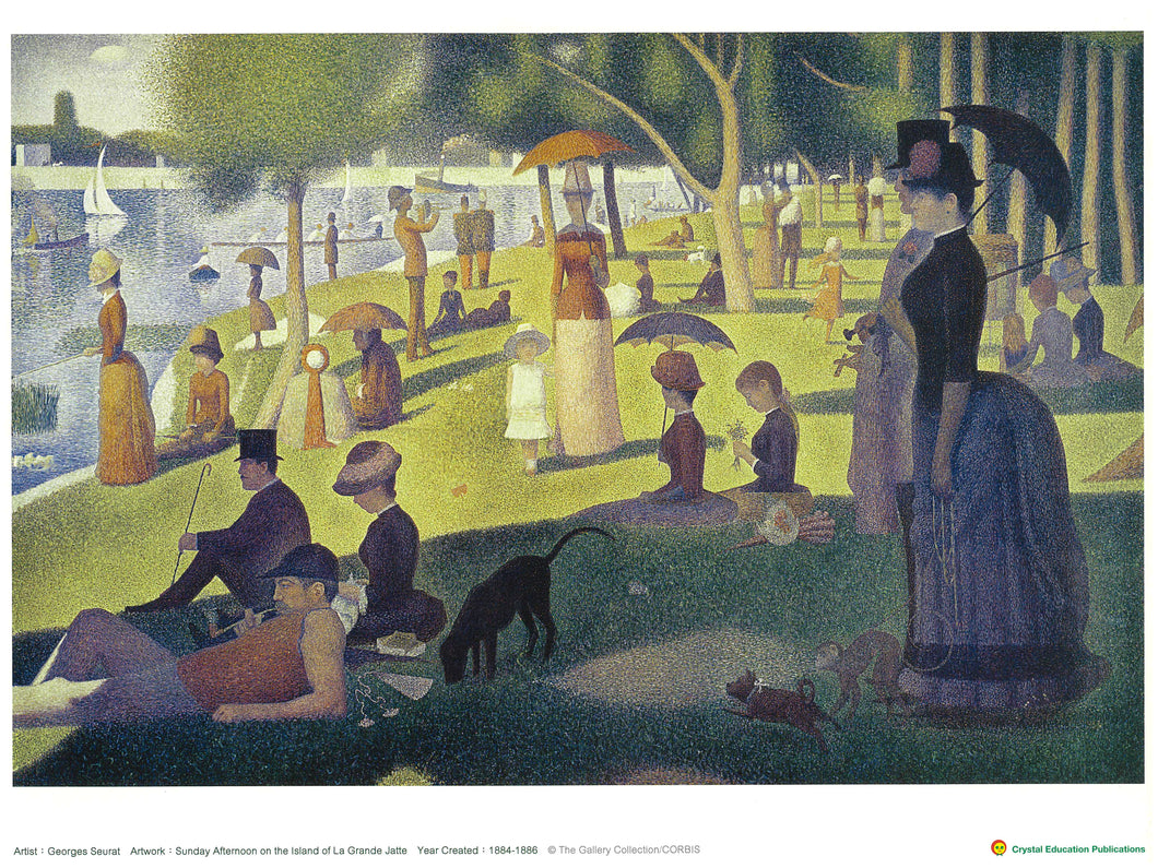 Sunday Afternoon (George Seurat, 1884-1886) 大碗島的星期日下午