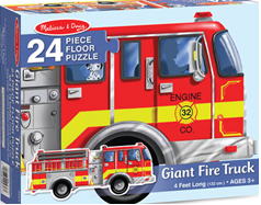 Giant Fire Truck Floor Puzzle