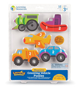 Magnetic Counter Vehicle Puzzles